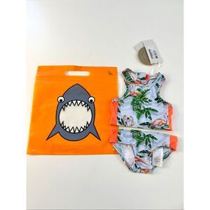 Stella McCartney Kids' two-piece flamingo print swimsuit  Size 2